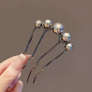 Elegante Pettine per Capelli con Strass e Künstliche Perle Sintetiche Forcina in Lega a Farfalla Gioielli per Capelli Retro per Matrimonio Donna