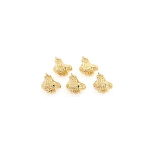 Lot de cinq breloques mains de squelette plaquées or 18 carats pour bijoux DIY