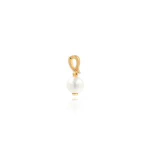 Connecteur Fermoir Mousqueton en Cuivre Plaqué Or 18K Avec Perle Zirconium Incrusté pour Fabrication de Bijoux DIY Accessoires