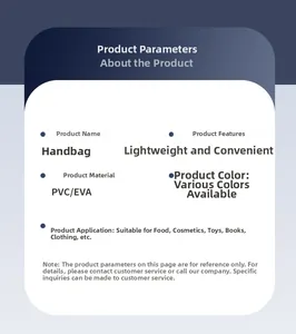 Macro detail showing technical specifications of clear PVC gift bag materials