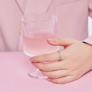 Elegant S925 sterling silver ring for women with colorful round cubic zirconia gemstones