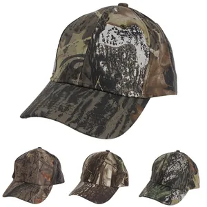 Unisex Cotton Camouflage Baseball Cap Outdoor Tactical Hunting Fishing Sun Hat Curved Brim Adjustable Casual Dad Hat