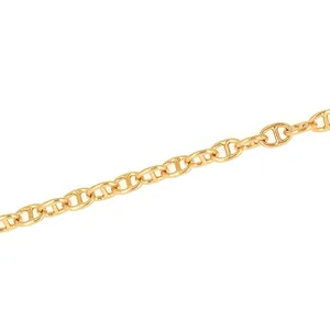 Catena a maglie a naso di maiale in rame placcato oro 18K per gioielli fai da te