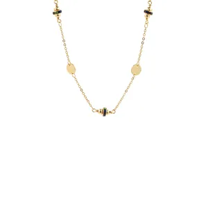 18K Gold Plated Copper Unfinished Round Disc Bead Chain DIY Jewelry Making Accessory For Necklace Bracelet Extension For Women