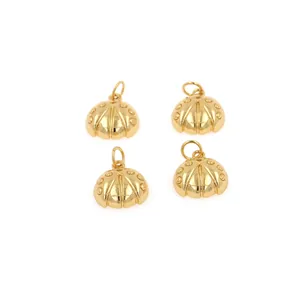 4er-Set Vintage 18K vergoldete Marienkäfer-Käfer-Anhänger für DIY-Schmuckherstellung