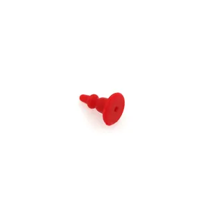 Red silicone earring backs cone shaped earring stoppers for DIY jewelry making