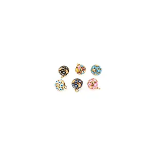 Pendentifs œil protecteur en cuivre plaqué or 18 carats pour bijoux DIY et colliers