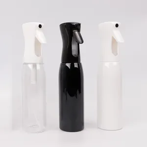 High Pressure Continuous Spray Bottle PET Plastic Fine Mist Refillable Container For Hairdressing Salon Home Cleaning Disinfection Portable Empty Spray Bottle