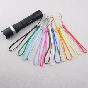 Colorful nylon wrist lanyards for phones and flashlights with adjustable buckles