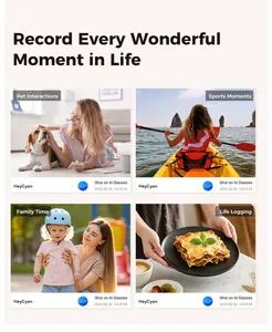 Gafas inteligentes de IA capturando momentos de deporte, familia y vida cotidiana