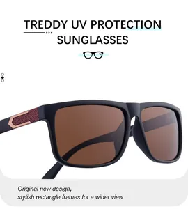 Détail macro de lunettes de soleil carrées polarisées noires avec texture alvéolée bordeaux et UV