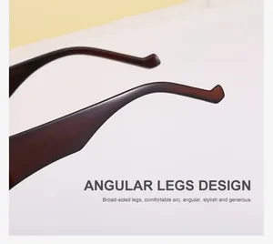 Detail of wide tortoise temples with angular design for stylish oversized sunglasses