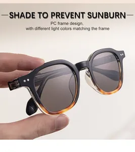 Detail view of square tortoiseshell sunglasses featuring sturdy metal hinges and rivets