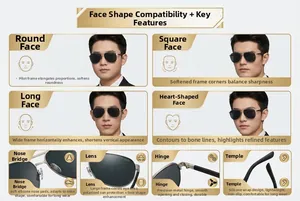 Detail of polarized aviator sunglasses showing soft nose pads and metal hinges