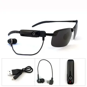Lunettes de soleil polarisées Bluetooth avec écouteurs stéréo et câble de charge USB