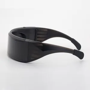 Occhiali LED futuristici con controllo Bluetooth e motivi personalizzabili per party
