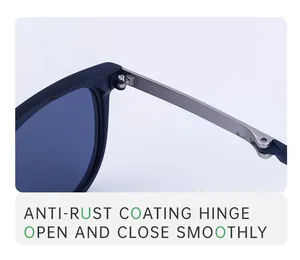 Detail der rostfreien Klappscharniere für reibungsloses Falten der Pilotensonnenbrille