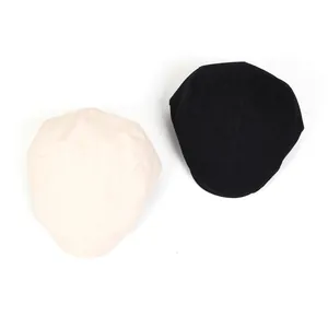 Classic British style cotton linen flat cap set in beige and black colors
