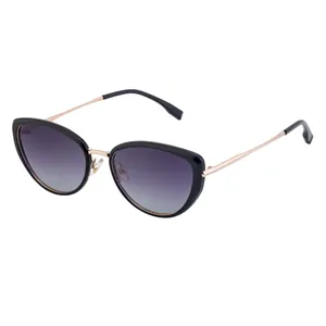 Women's Fashion Cat Eye Polarized Sunglasses TAC UV400 Lenses Metal Legs Vintage Trendy Sun Protection Eyewear For Women