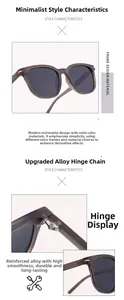 Macro detail of high-durability reinforced alloy hinges on polarized TR90 sunglasses