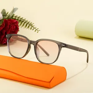 Polarized TR90 oversized sunglasses with gradient lenses and silver arrow detail