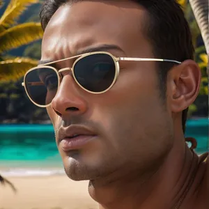 Retro Punk Round Double Bridge Sunglasses Metal Plastic Frame UV400 Protection Men Women Fashion Outdoor Eyewear