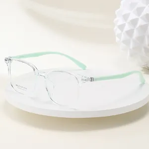 Women Trendy Square TR90 Optical Glasses Frame Fashion Large Transparent Prescription Eyewear Frame UV400 Clear Lens Eyeglasses