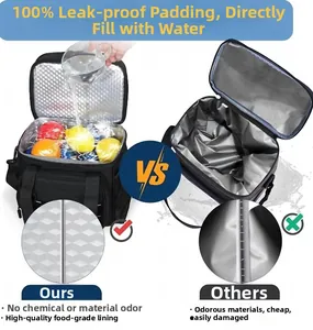 Detail showing 100% leakproof food-grade lining with high-frequency seamless welding technology