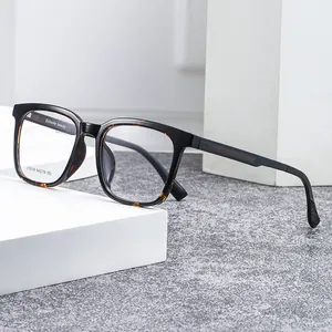 Monture de Lunettes Optiques Carrées Vintage en TR90 Pour Hommes Femmes Grande Monture Lunettes Rétro Monture Pour Verres Correcteurs Accessoire Mode