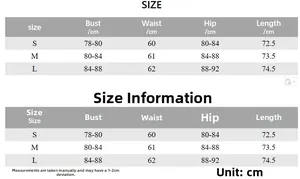 Guide des tailles pour robe en dentelle moulante avec mesures de buste et taille