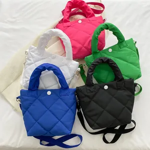 Trendige Gesteppte Damen Beuteltasche Mit Rautenmuster Große Kapazität Puffer Crossbody Handtasche Leichte Schultertasche