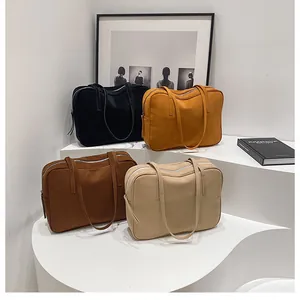Detailed collection of frosted matte handbags in black, yellow, brown, and beige colors