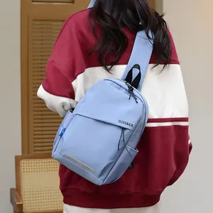 Sac bandoulière bleu clair léger pour le cyclisme et la randonnée de marque Soraka