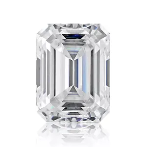 Smaragdslijpsel Moissaniet Losse Steen GH Kleur VVS Helderheid Rechthoek Trapslijpsel Edelsteen Met GRA-Certificaat Voor Sieraden Maken Bruiloft Verloving