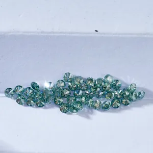 Rond Briljant Geslepen Synthetische Moissaniet Losse Edelsteen Roze Koningsblauw Groenblauw Kleine Steen Met GRA-Certificaat Voor Sieraden Maken DIY Vrouwen Sieraden