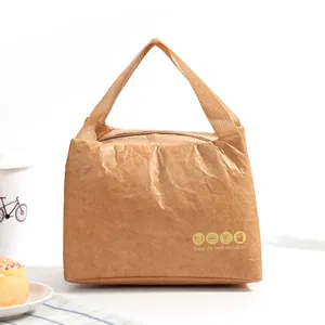 Eco-friendly Tyvek thermal lunch bag with waterproof insulation and durable carry handle