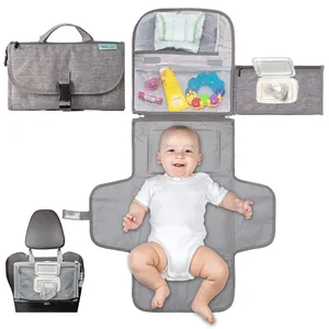 Tragbare Wasserdichte Baby Wickelunterlage Faltbare Reise Wickeltasche Mit Aufbewahrungstaschen Kopfstütze Für Säuglinge