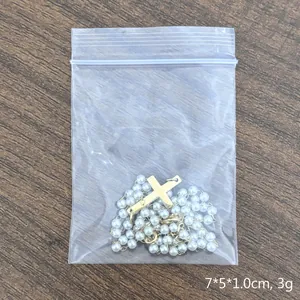 18K gold stainless steel pearl chain necklace with cross pendant and 7x5x1.0cm size