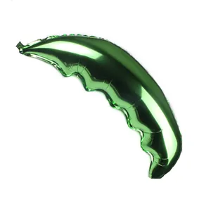 Ballon en aluminium vert foncé en forme de feuille de palmier pour décoration de fête