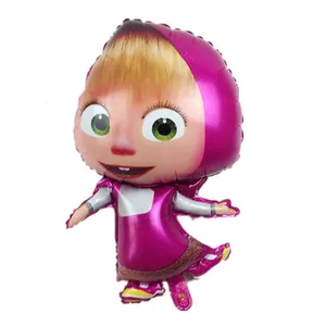 Cartoon Masha and the Bear foil balloon for children birthday party decorations