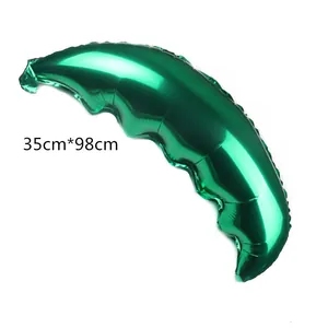 Ballon en aluminium feuille de cocotier vert pour fête, taille 35cm x 98cm