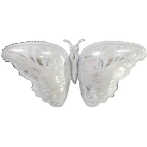 Silver Butterfly Aluminum Film Balloon Large Metallic Foil Balloon For Wedding Birthday Anniversary Party Decoration Supplies