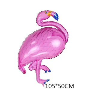 Ballon flamant rose en aluminium 105x50CM pour mariage et fête d'anniversaire