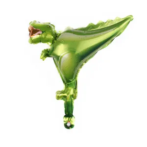Πράσινο μπαλόνι αλουμινίου δεινόσαυρος T-Rex με ρεαλιστική υφή για διακόσμηση