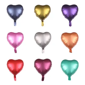 Heart Shaped Metallic Aluminium Foil Balloons Festive Party Wedding Birthday Graduation Decorations Home Event Decor