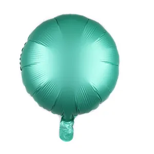 Ballon rond 18 pouces vert menthe métallisé pour décorations de mariage et de fête