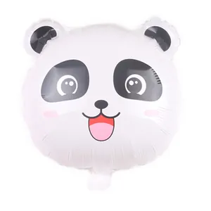 18 inch cute panda head shape foil balloon for birthday party decorations and events
