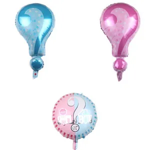 Palloncino in Foil Rivelazione di Genere Punto Interrogativo Rosa Blu Pois Palloncino per Decorazioni Festa Compleanno Neonati