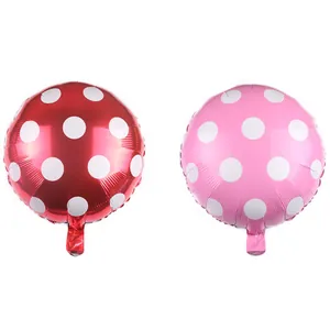 Large Round Polka Dot Aluminum Foil Balloon Metallic Birthday Wedding Party Decoration Helium Mylar Balloon Party Supplies