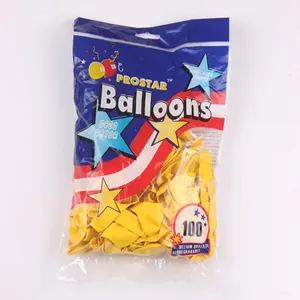 Pack of 100 yellow 5-inch latex balloons for birthday and wedding party decorations